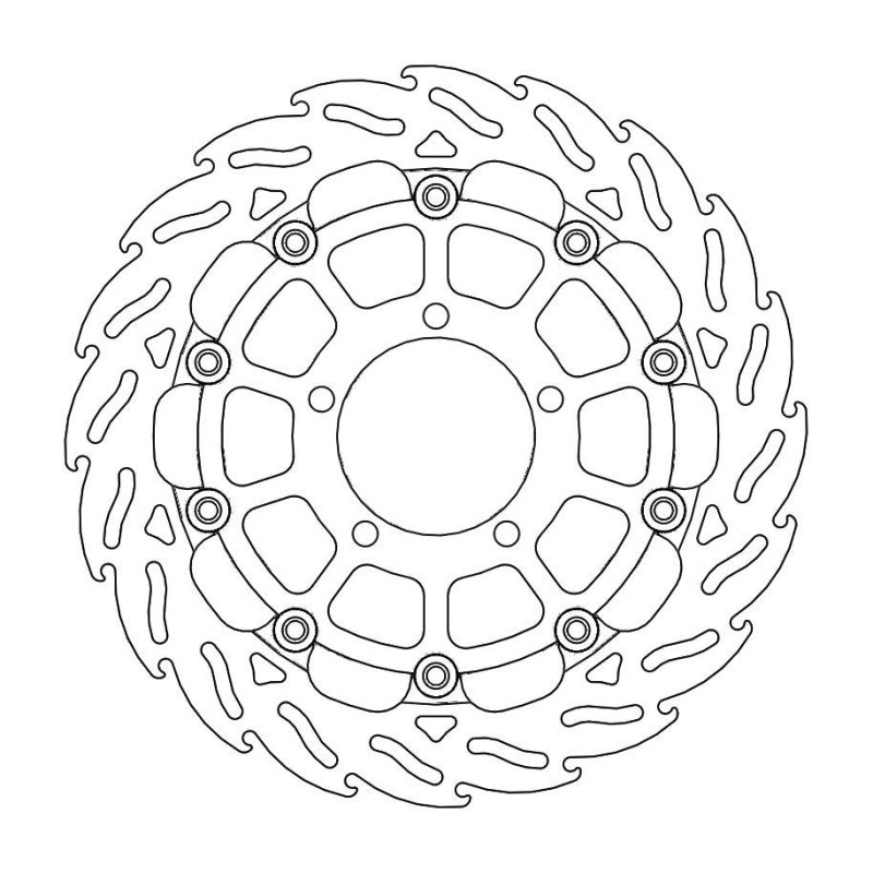 Moto-Master Bremsscheibe Float Flame Race 112176