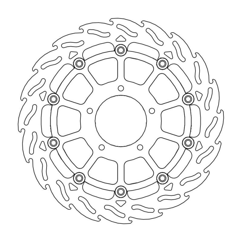 Moto-Master Bremmscheibe Flame Vorne Float Ri 112180