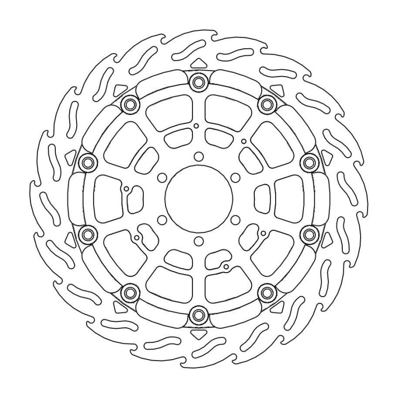 Moto-Master Bremsscheibe Float Flame Race 112196