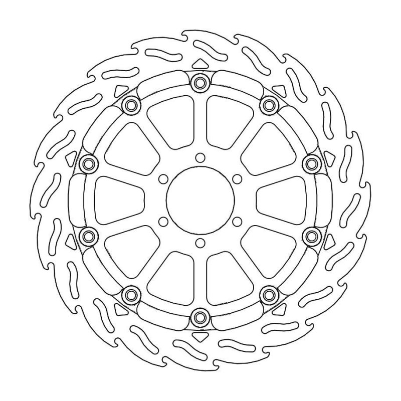 Moto-Master Bremsscheibe Float Flame Race 112197