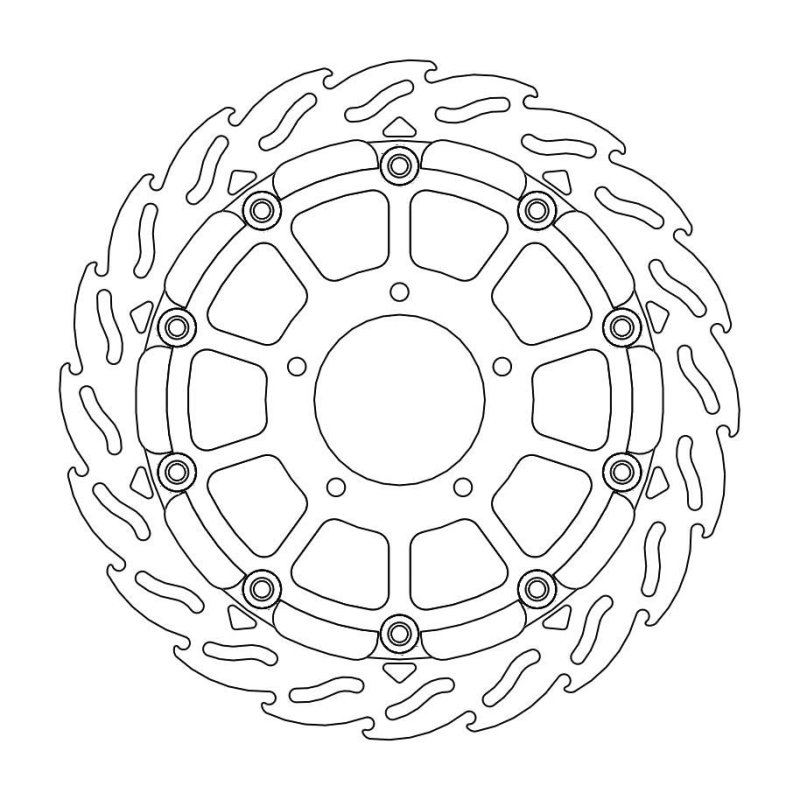 Moto-Master Bremmscheibe Flame Vorne Float Le 112216