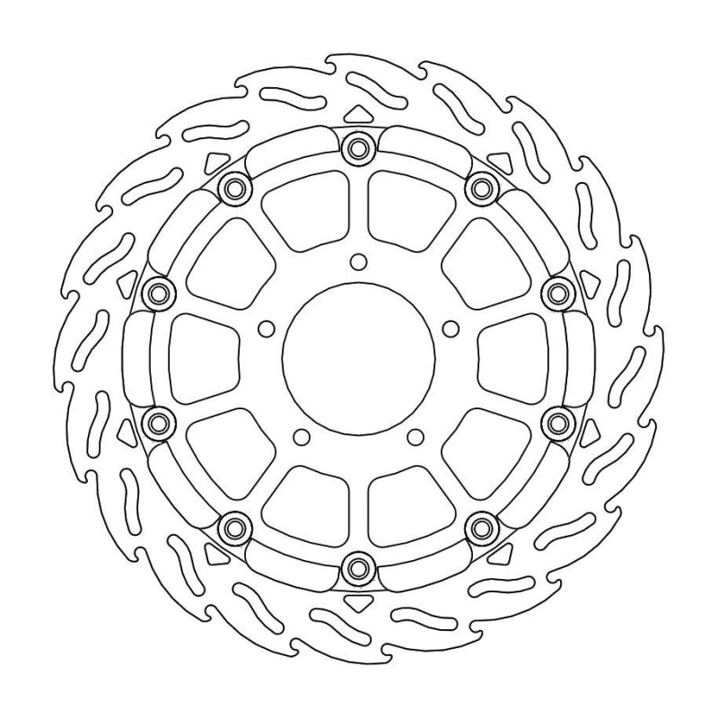 Moto-Master Bremmscheibe Flame Vorne Float Ri 112217