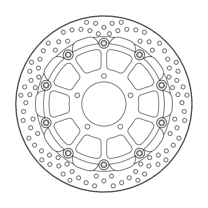 Moto-Master Bremsscheibe Float Round Race 112218