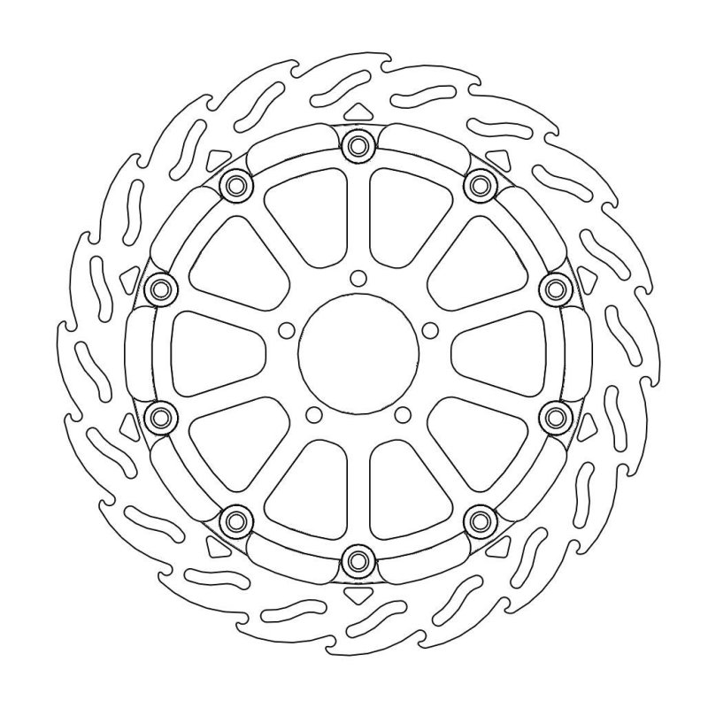 Moto-Master Bremsscheibe Float Flame Race 112222