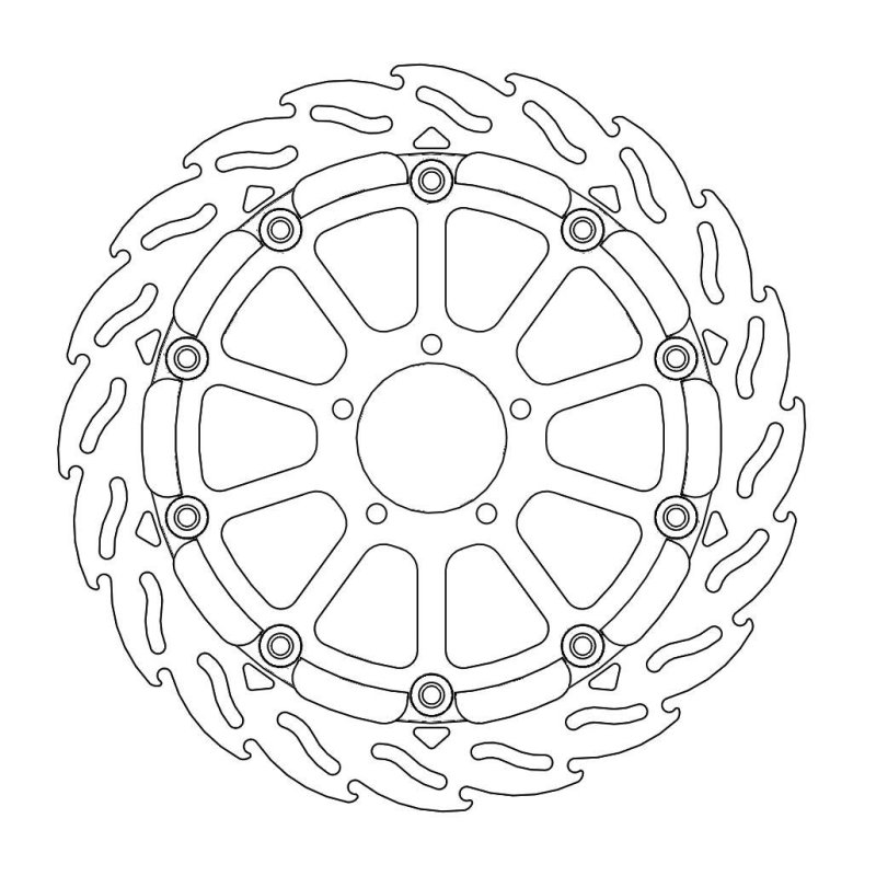 Moto-Master Bremsscheibe Float Flame Race 112223