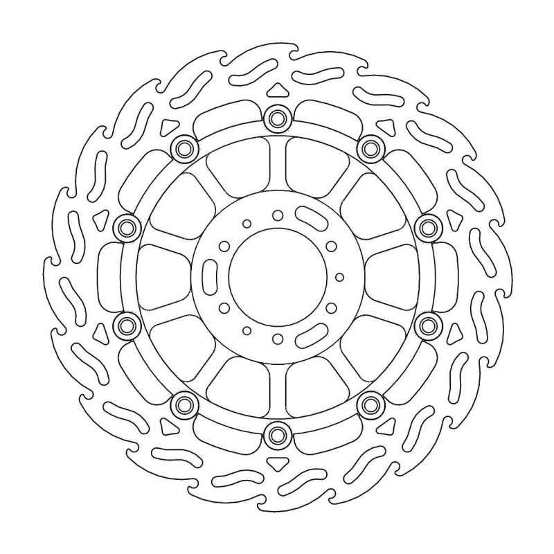 Moto-Master Flame Links Vorne Bremsscheibe Honda 113011