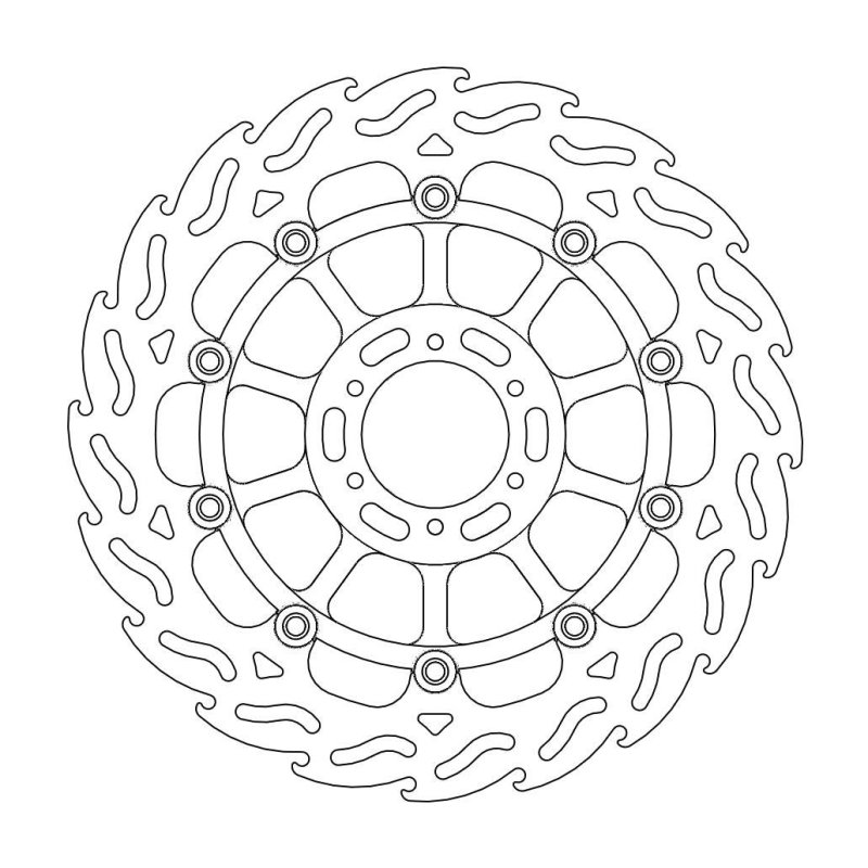 Moto-Master Flame Links Vorne Bremsscheibe Honda 113014