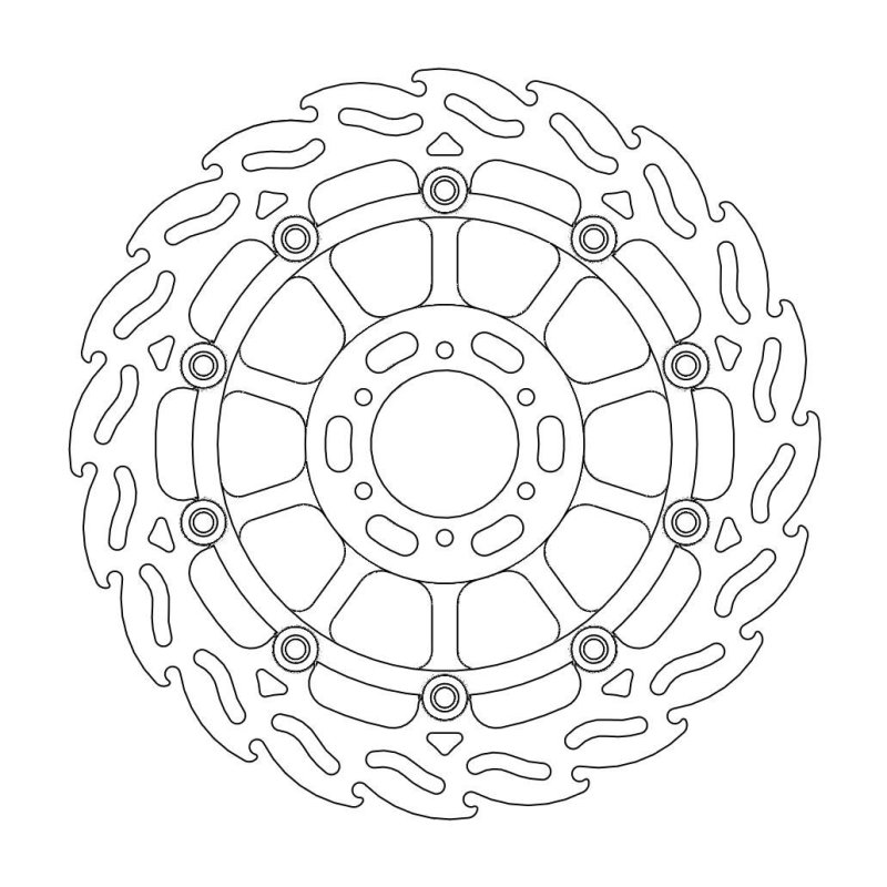 Moto-Master Flame Rechts Bremsscheibe Honda 113022