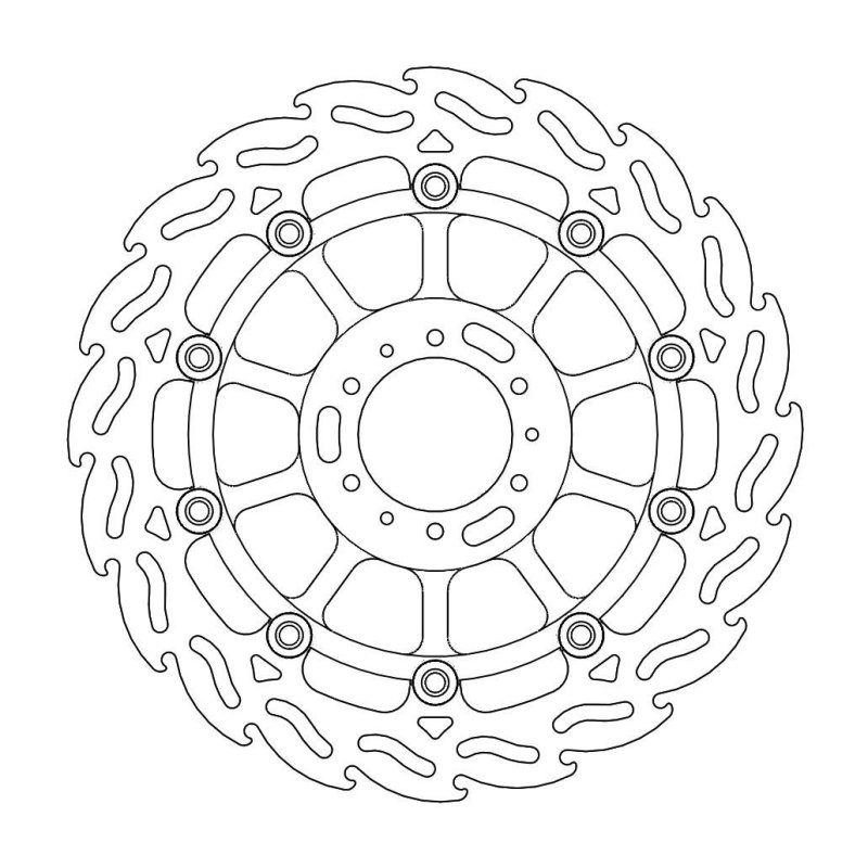 Moto-Master Flame Rechts Bremsscheibe Honda 113030