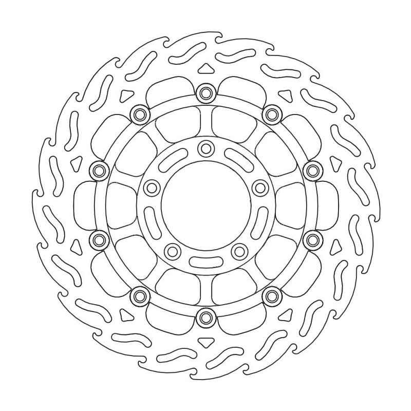Moto-Master Flame Links Vorne Bremsscheibe Mv Agusta 113040