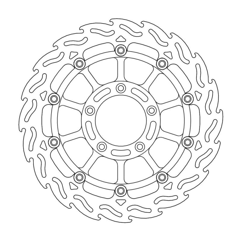 Moto-Master Flame Rechts Bremsscheibe Mv Agusta 113049