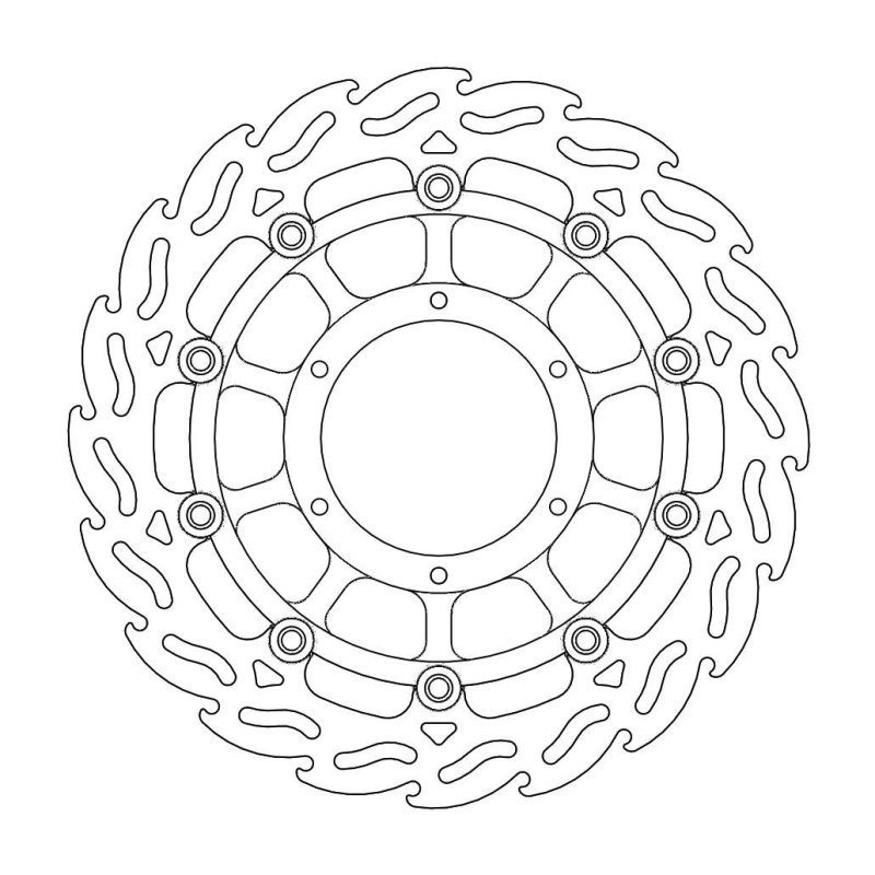 Moto-Master Flame Links Vorne Bremsscheibe Honda 113055