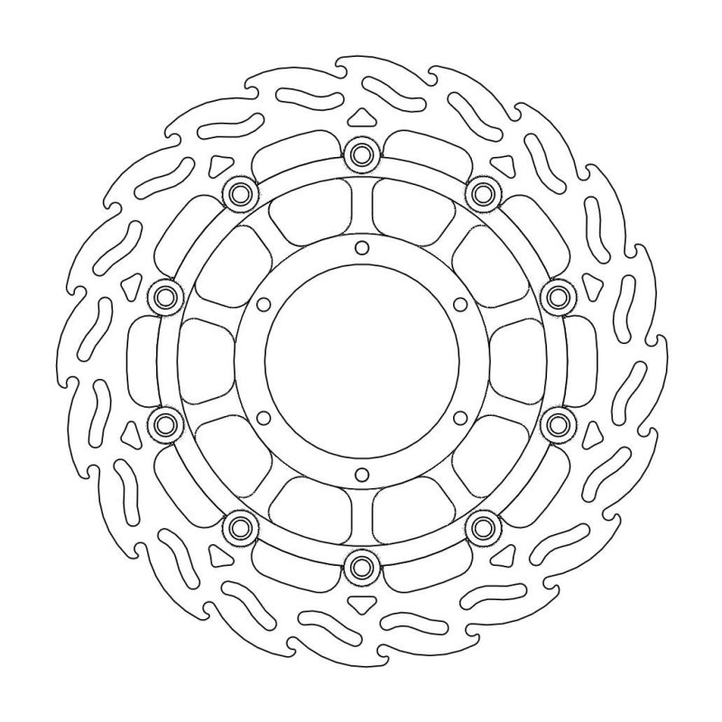 Moto-Master Flame Rechts Bremsscheibe Honda 113056