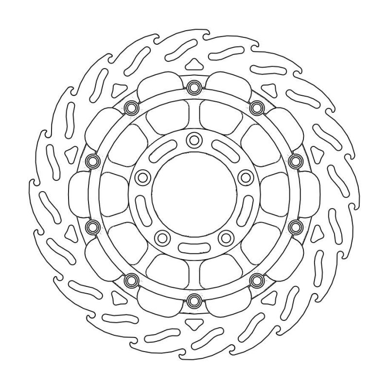 Moto-Master Bremsscheibe Float Flame Race 113151