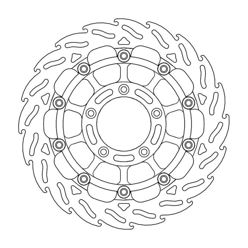 Moto-Master Bremsscheibe Float Flame Race 113152