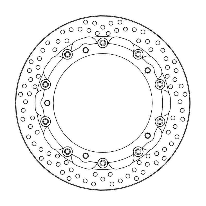 Moto-Master Bremsscheibe Float Round Race 113161