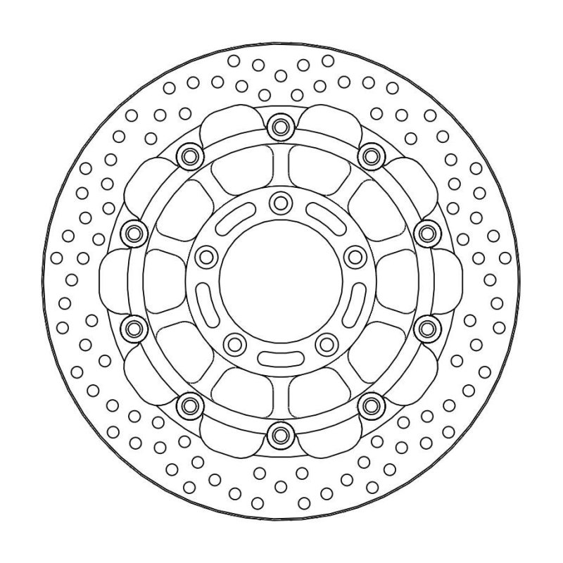 Moto-Master Bremsscheibe Float Round Race 113165